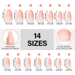 12 Mixed Colors Press-On Nails 