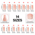 12 Mixed Colors Press-On Nails 