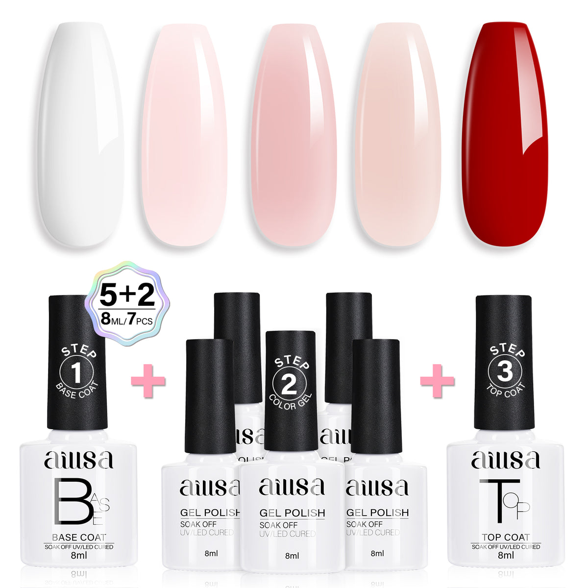 AILLSA 7PCS Gel Nail Polish Set 