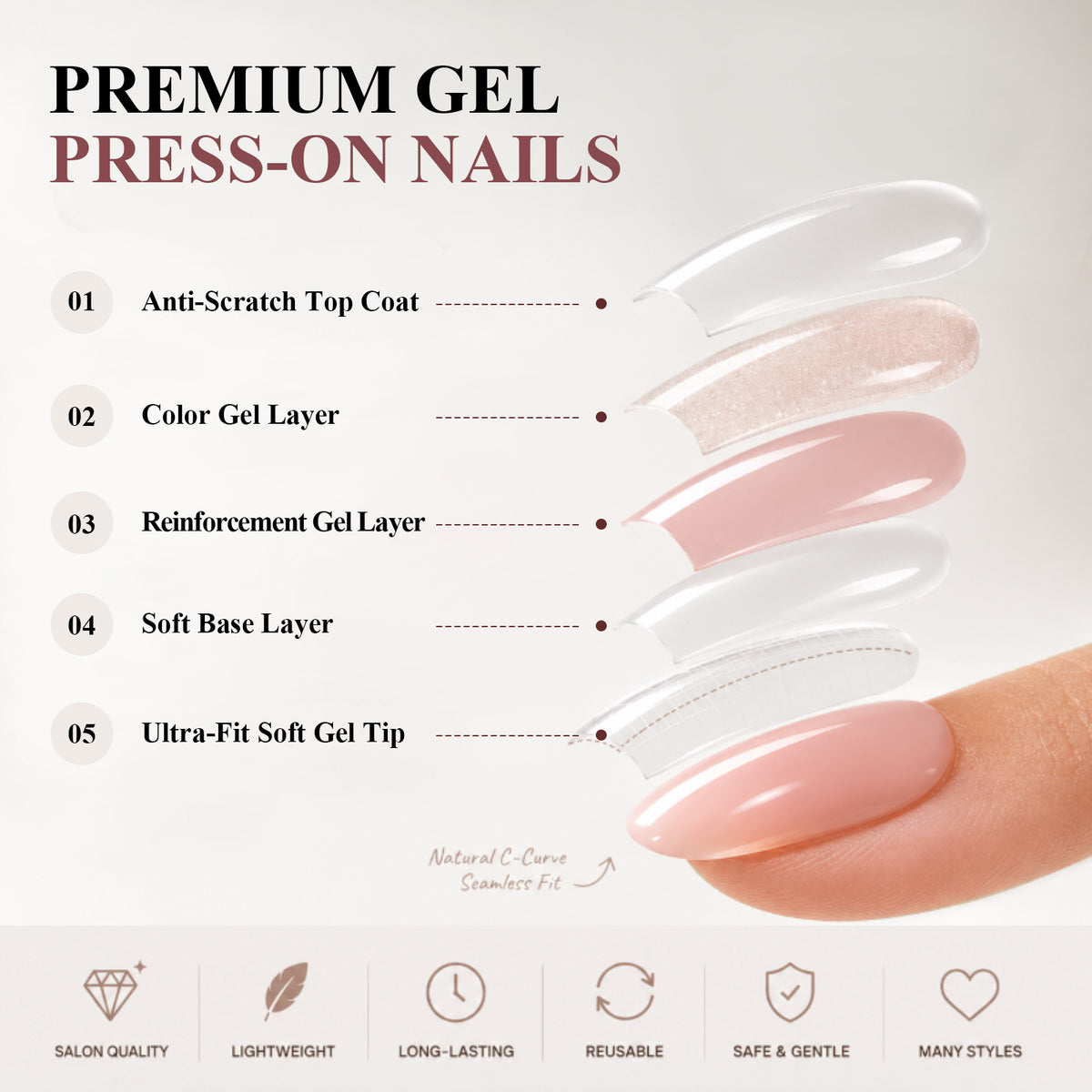 AILLSA Vacation-Ready Press-On Nails 