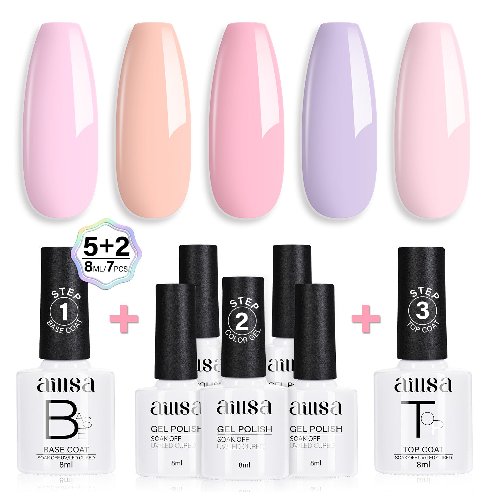 AILLSA 7PCS Gel Nail Polish Set 