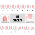 French Gel Nail Tips 5 Colors 