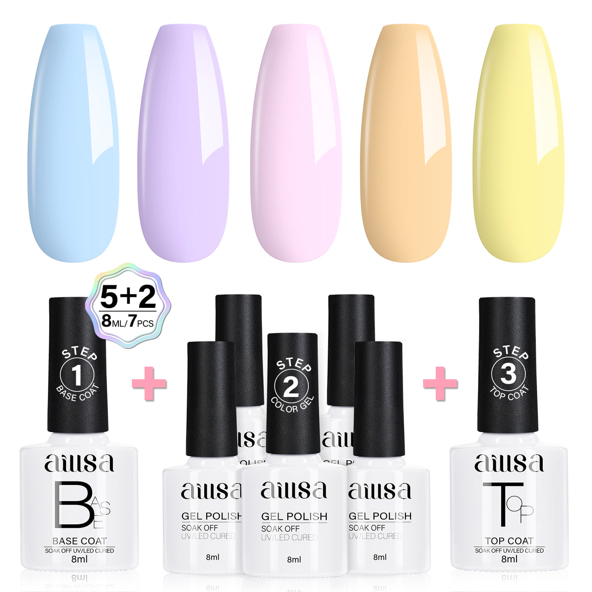 AILLSA 7PCS Gel Nail Polish Set 