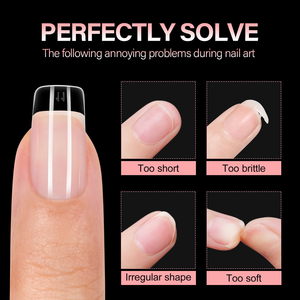 15 Sizes 120pcs Acrylic Nails Tip 
