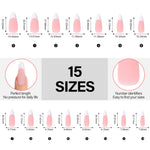 French Gel Nail Tips 5 Colors 