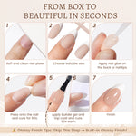 Nude Base French Tip Press On Nails 