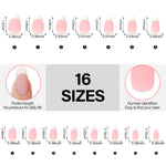 French Gel Nail Tips 5 Colors 