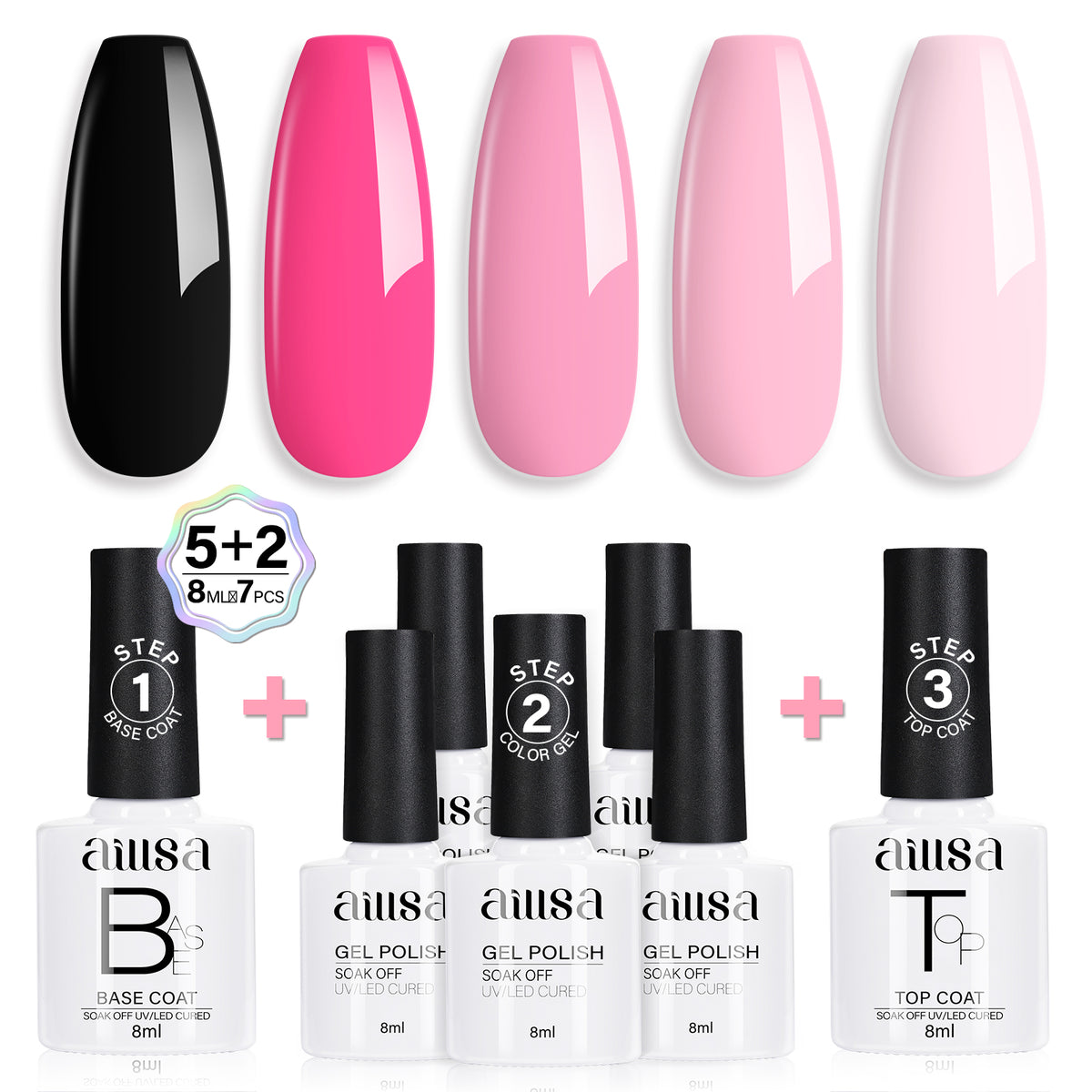 AILLSA 7PCS Gel Nail Polish Set 