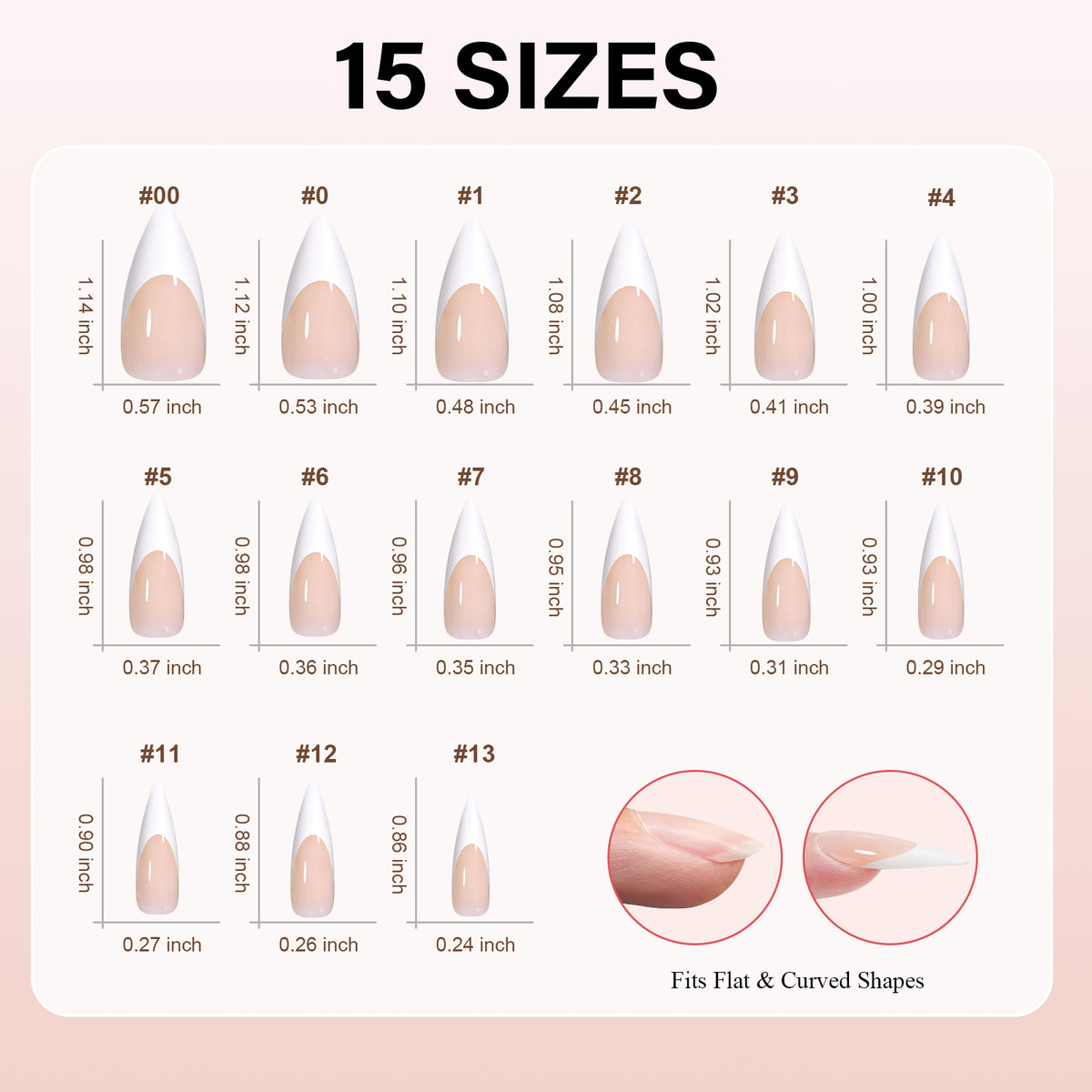 French Tip Press on Nails 