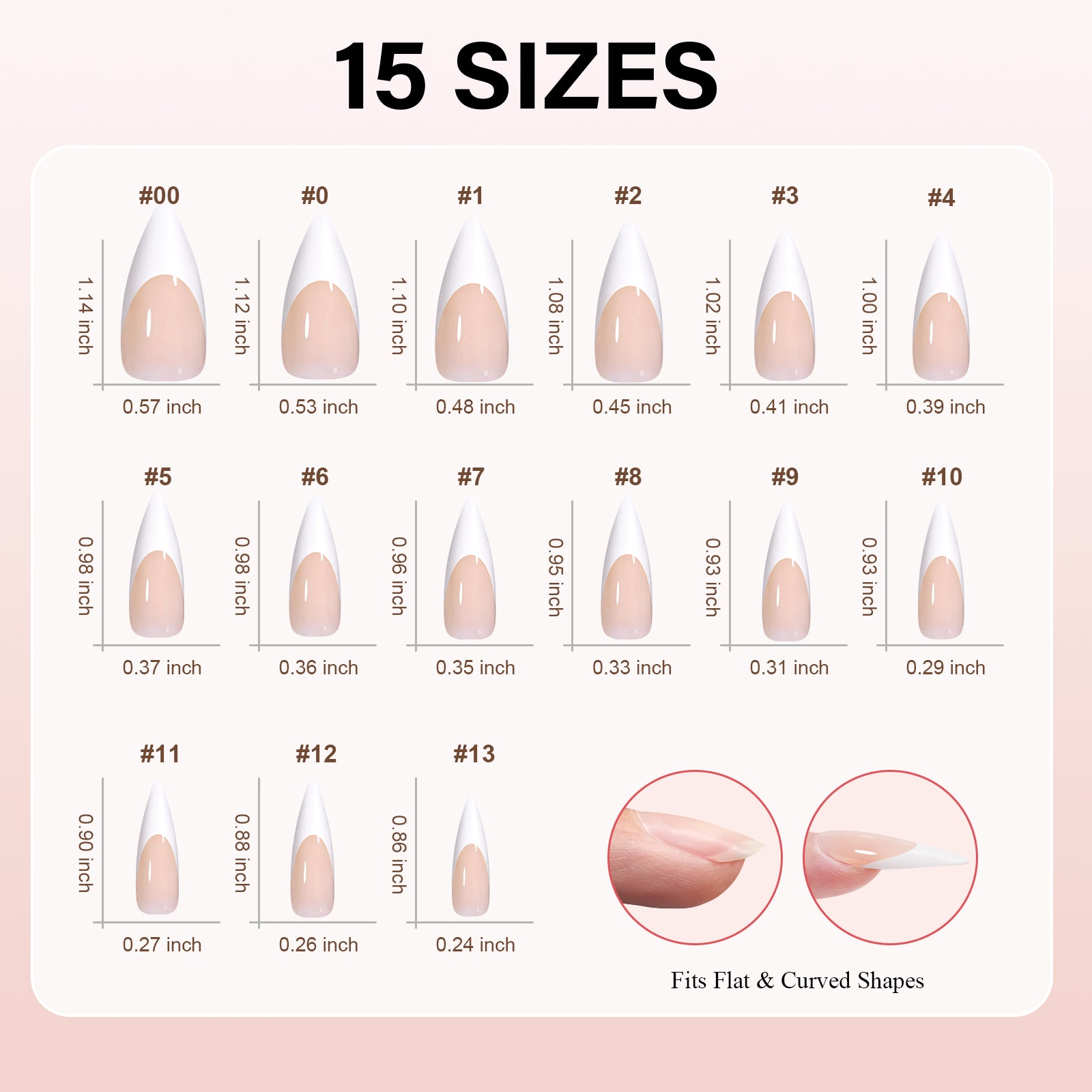 French Tip Press on Nails 