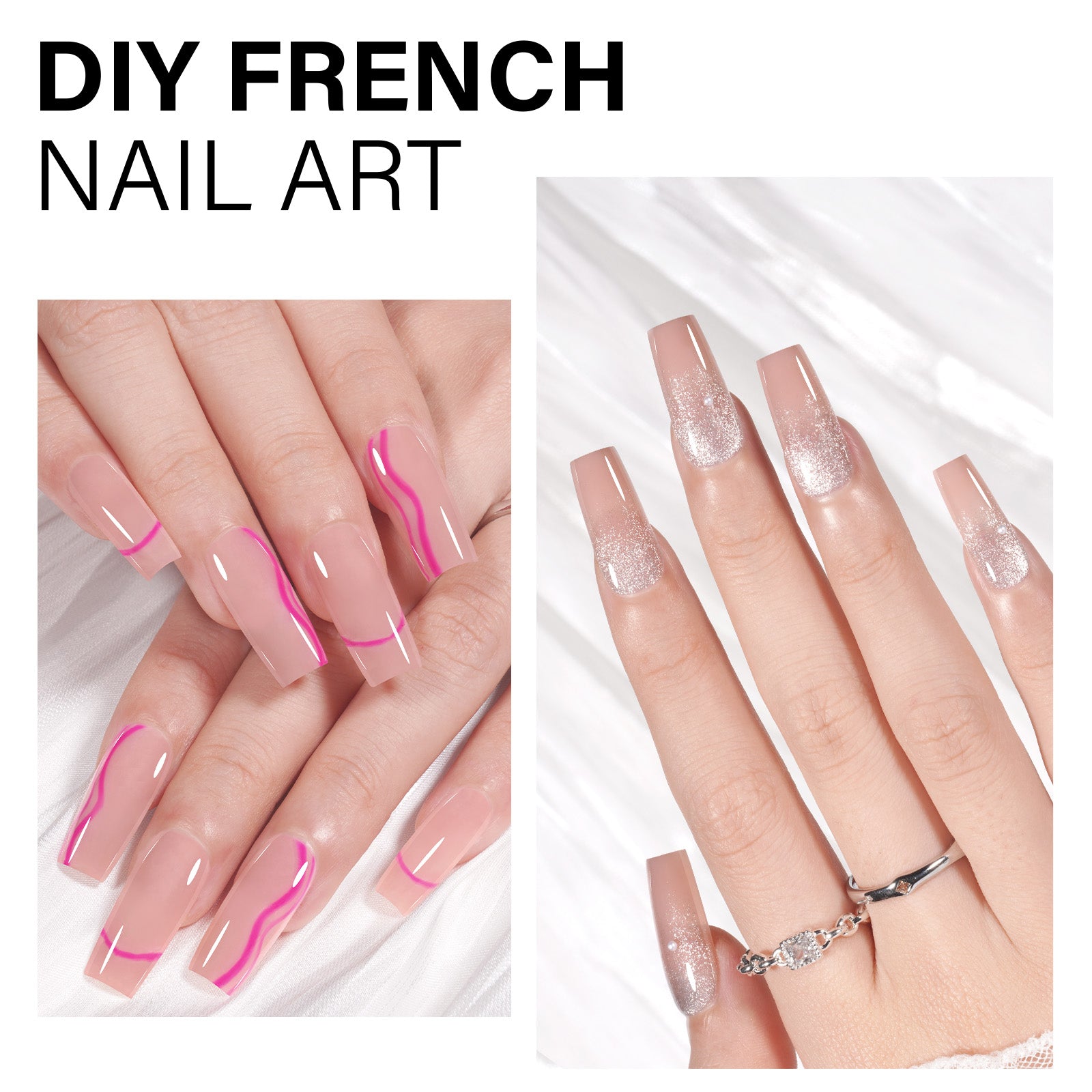 RealFit Nude Tone Mixed Color Press-On Nails 