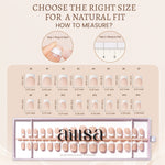 Nude Base French Tip Press On Nails 