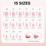 Almond French Tip Press on Nails 