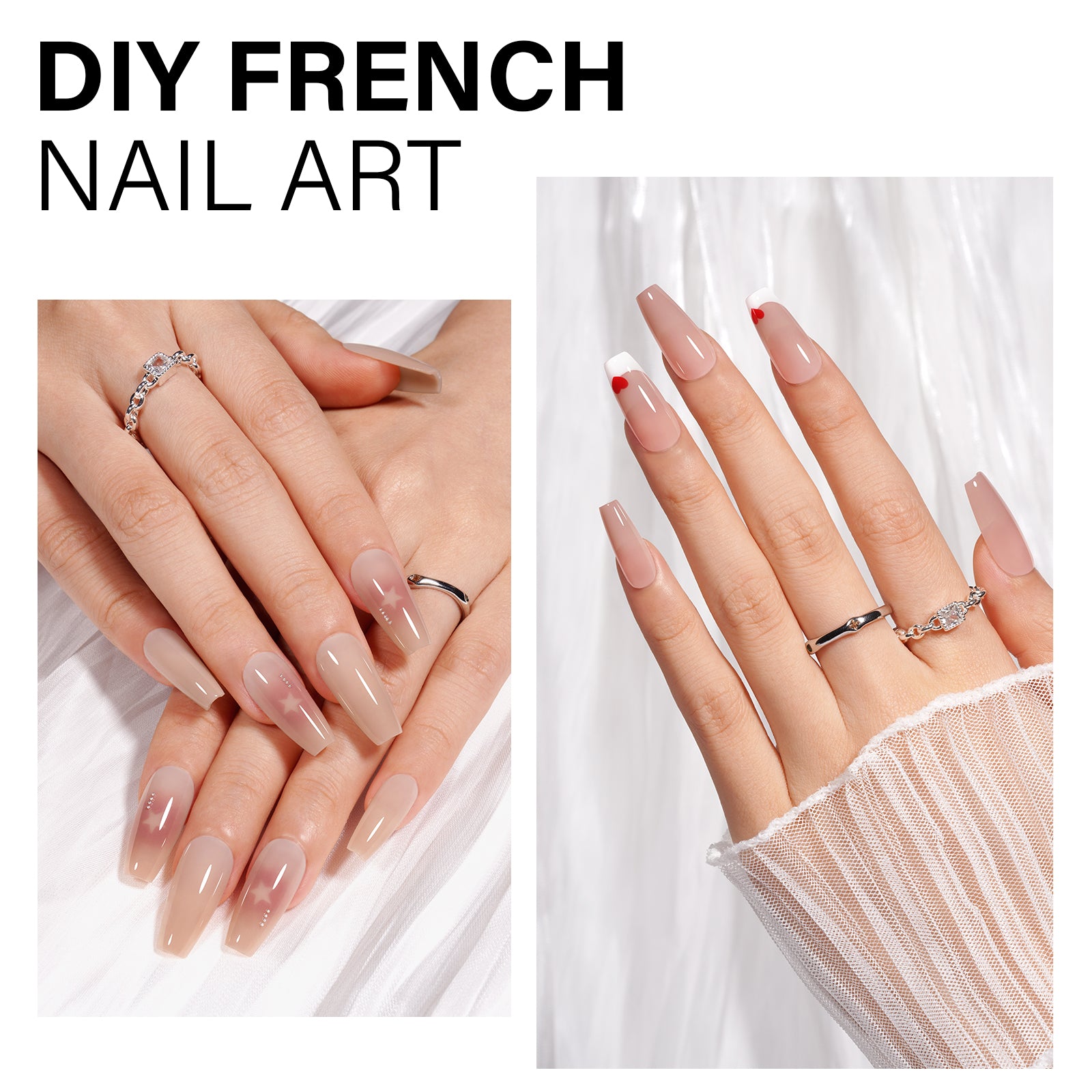RealFit Nude Tone Mixed Color Press-On Nails 