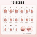 Short Oval French Tip Press on Nails 