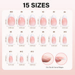 Almond French Tip Press on Nails 