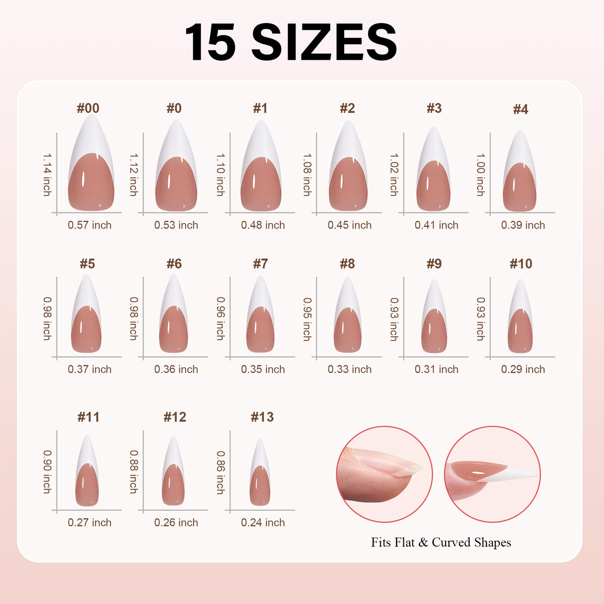 French Tip Press on Nails 