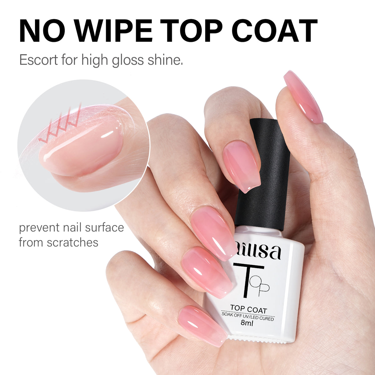 AILLSA Gel Nail Kit 240pcs Matte Nail Tips with 2 In 1 Nail Glue Polish Nail kit  