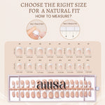 Nude Base French Tip Press On Nails 