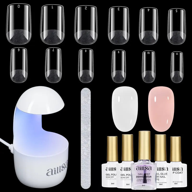 Gel Nail Kit 240pcs Nail Tips 
