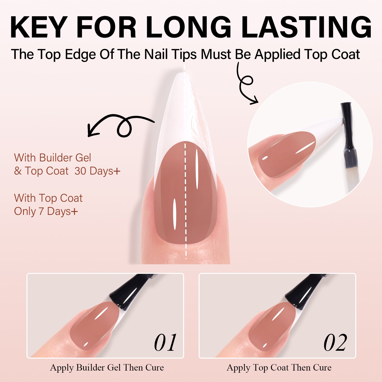 French Tip Press on Nails 