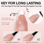 Short Oval French Tip Press on Nails 