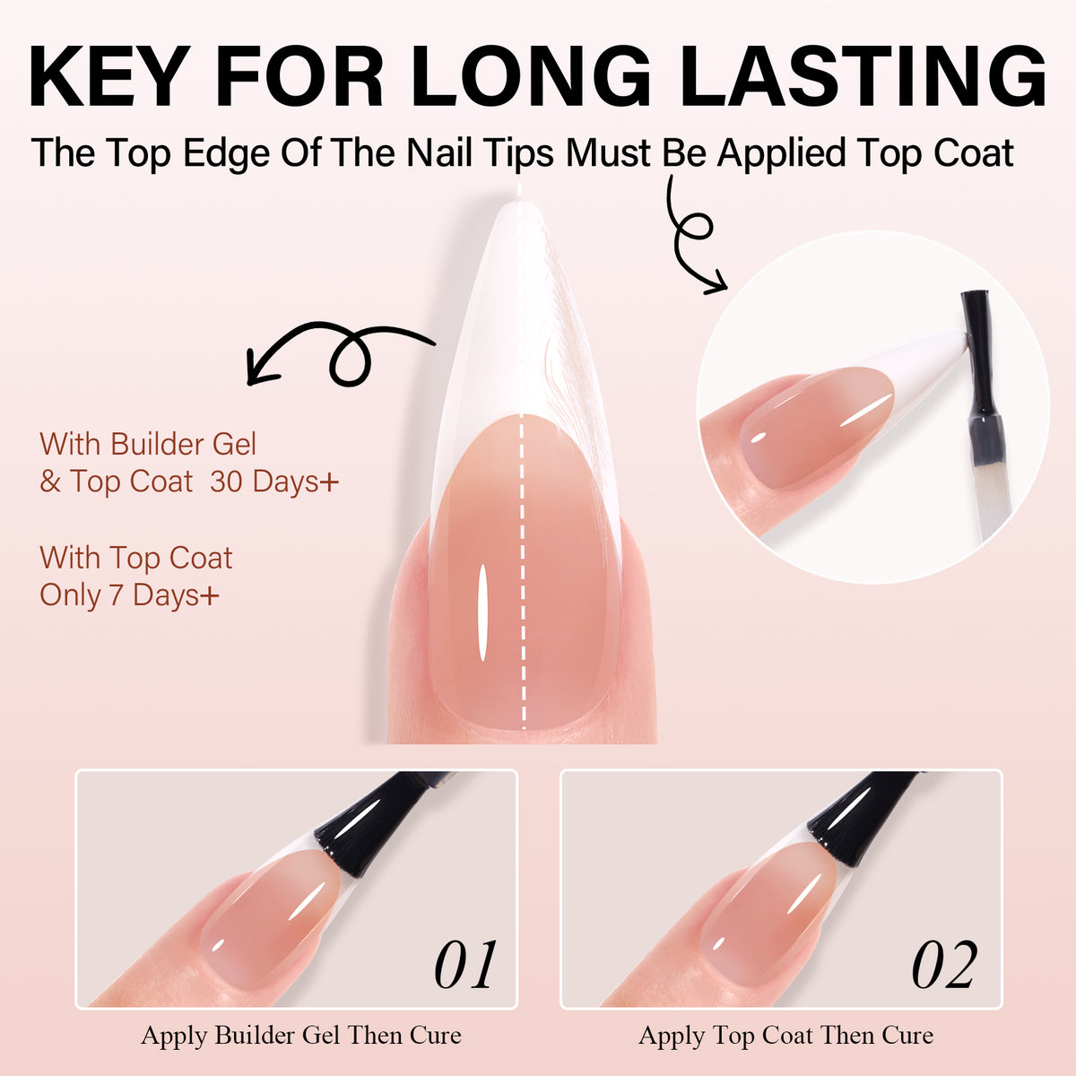French Tip Press on Nails 