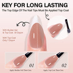 Almond French Tip Press on Nails 