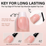 Extra Short Coffin French Tip Press on Nails 