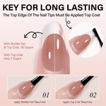 Short Oval French Tip Press on Nails 