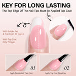 Short Oval French Tip Press on Nails 