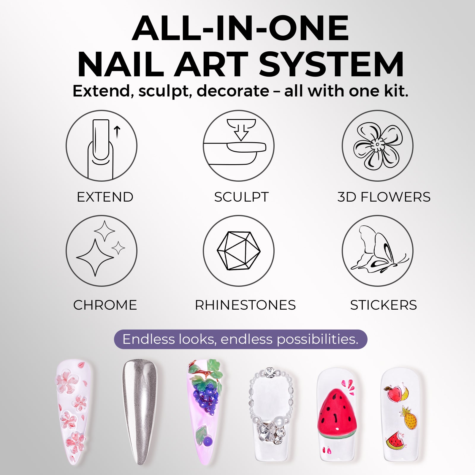 AILLSA Solid Builder Gel Nail Kit 