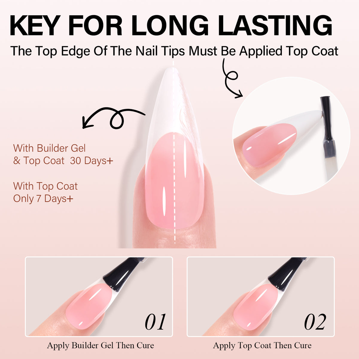French Tip Press on Nails 