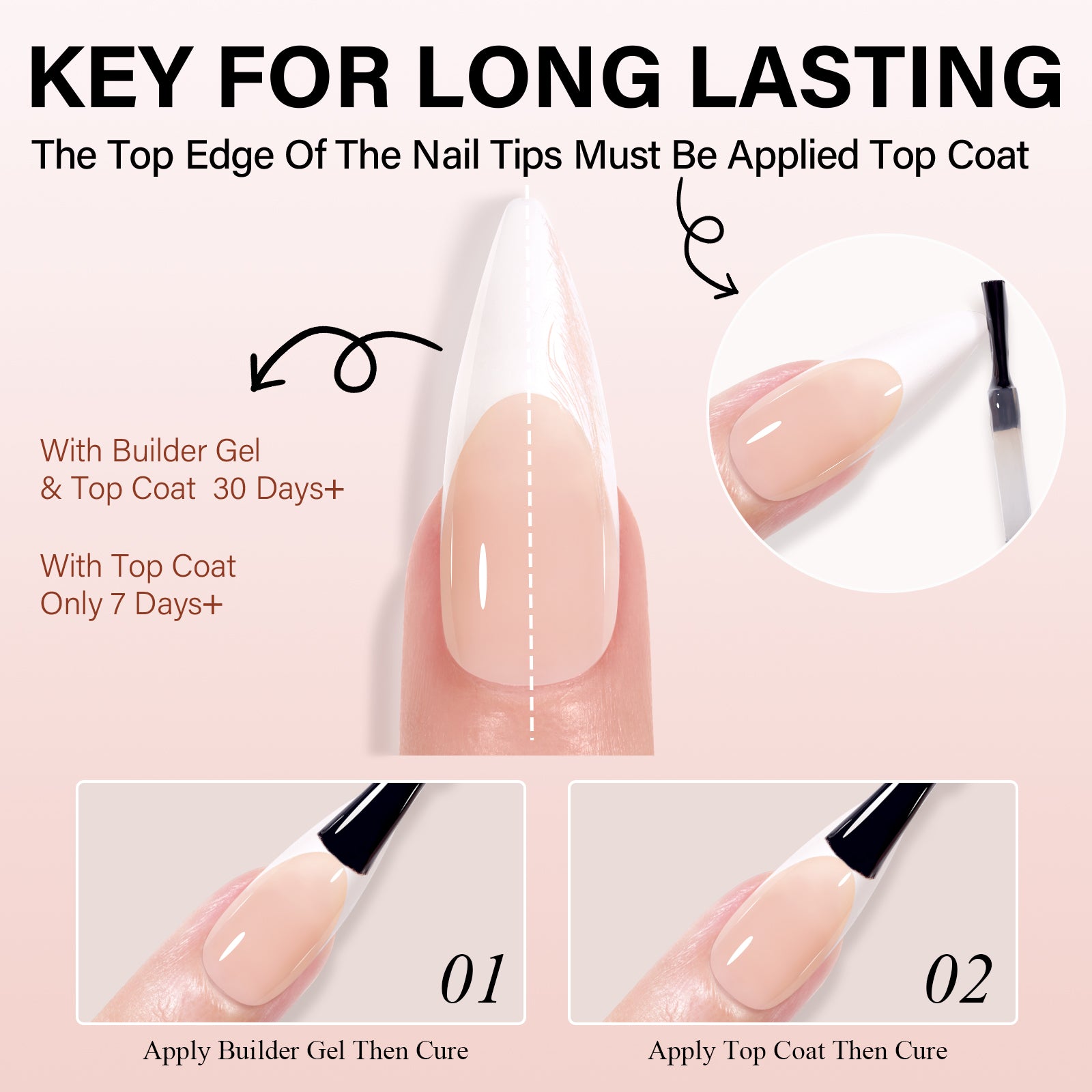 French Tip Press on Nails 