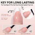 Short Oval French Tip Press on Nails 