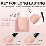 Extra Short Coffin French Tip Press on Nails 