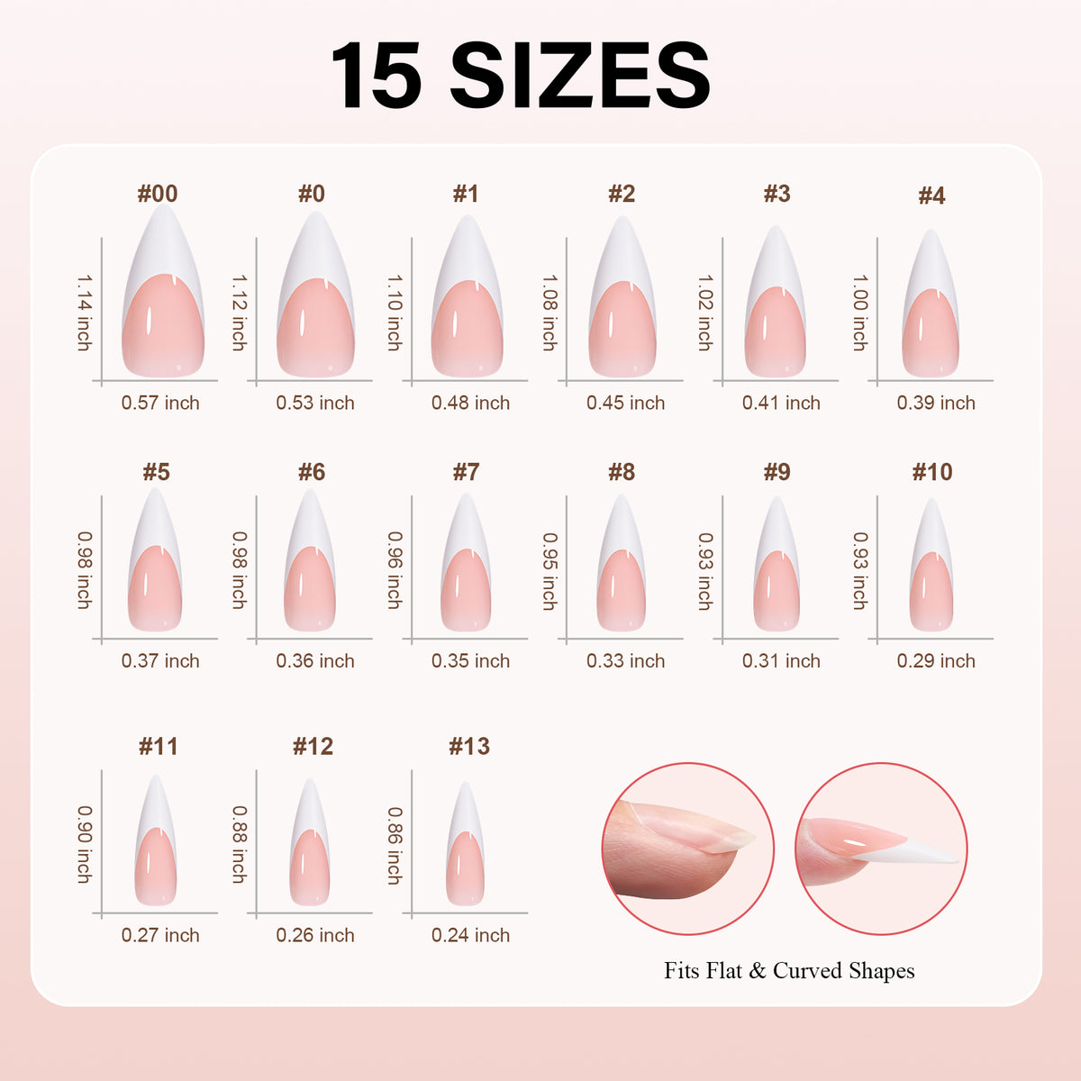 French Tip Press on Nails 