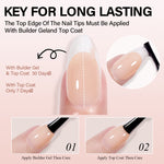 Short Oval French Tip Press on Nails 