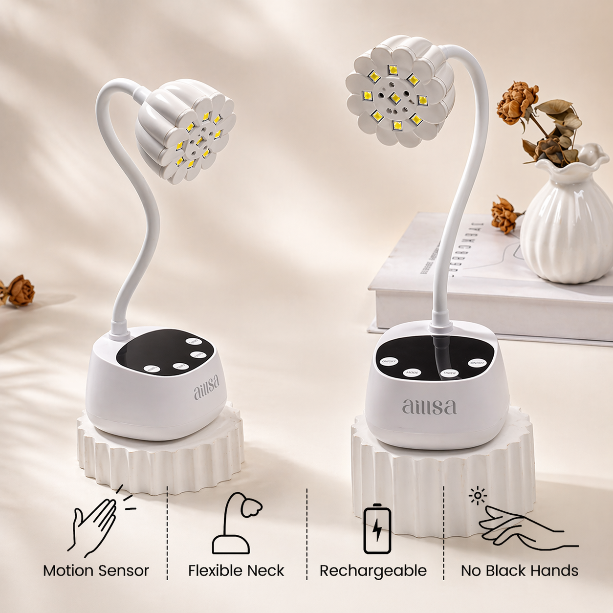 AILLSA Flash Cure UV LED Nail Lamp 