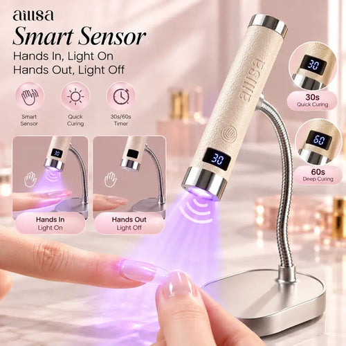 AILLSA 3-in-1 Flash Cure Nail Lamp with Magnetic Stand