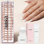 Nude Base French Tip Press On Nails 