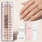 Nude Base French Tip Press On Nails 