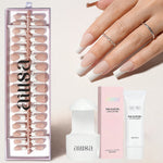 Nude Base French Tip Press On Nails 