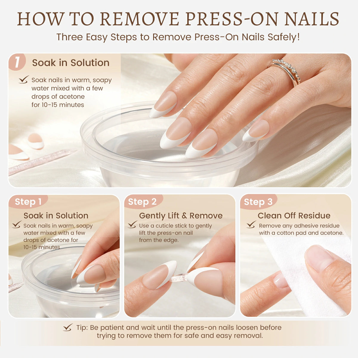 AILLSA RealFit Nude Tone 12 Mixed Colors Press-On Nails 