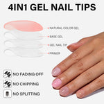 AILLSA RealFit Nude Tone 12 Mixed Colors Press-On Nails 