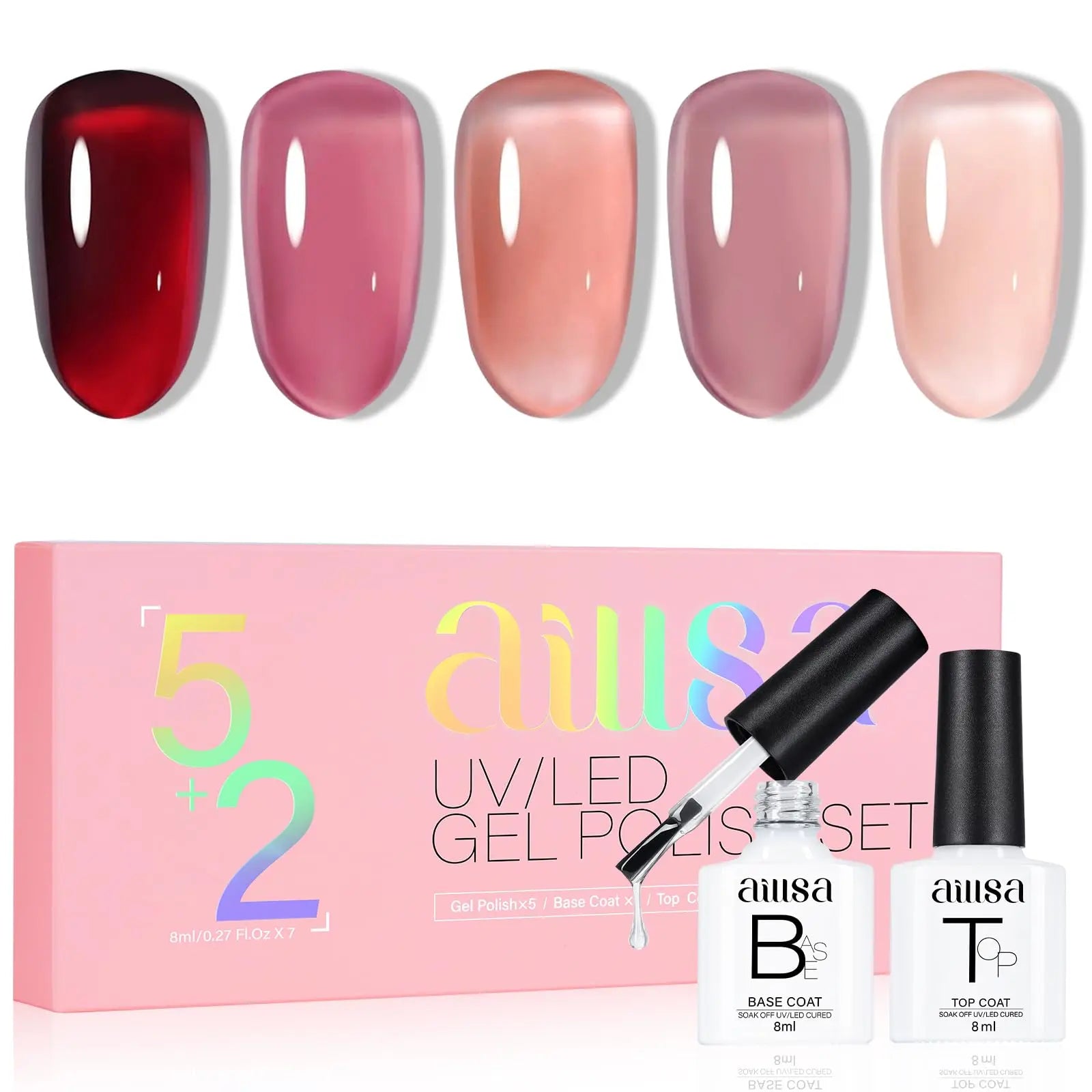 AILLSA 7PCS Gel Nail Polish Set 