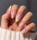 AILLSA Christmas Snowflake & Glitter Press-On Nails 