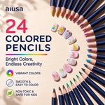 AILLSA Colored Pencil Nail Art Kit