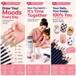 AILLSA Colored Pencil Nail Art Kit