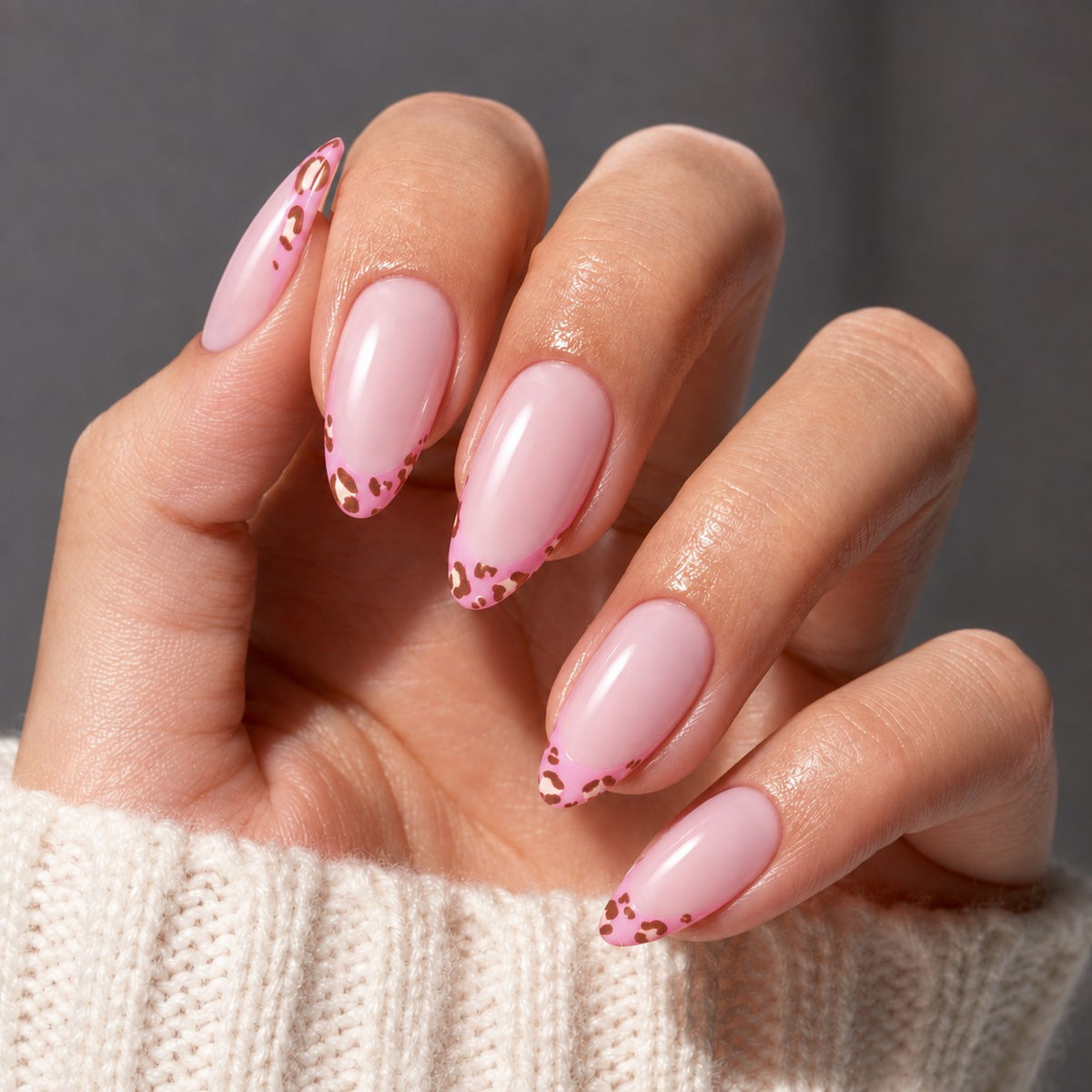 AILLSA Floral Shimmer Press On Nails  